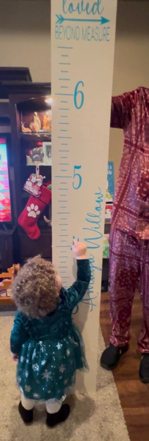 Custom Wooden Growth Chart for Kids