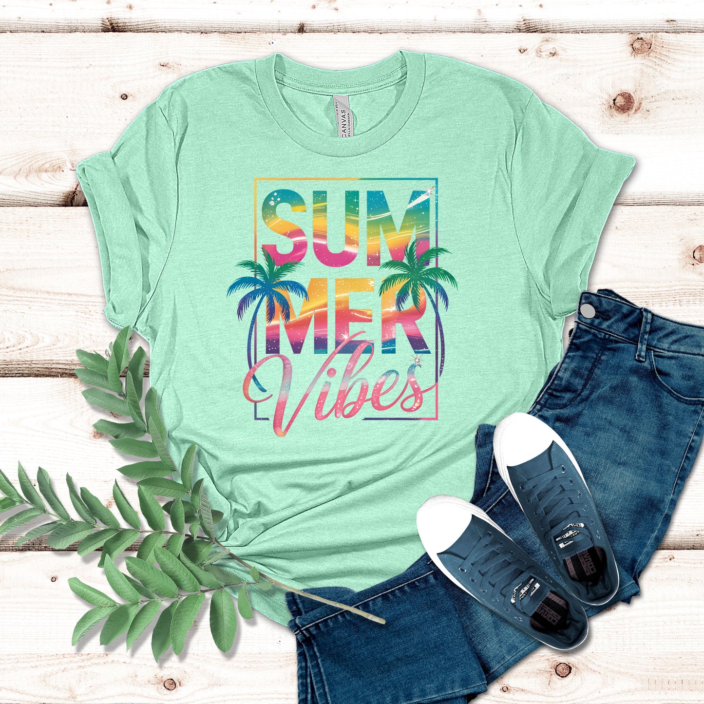 Summer Vibes Palm Tree Shirt