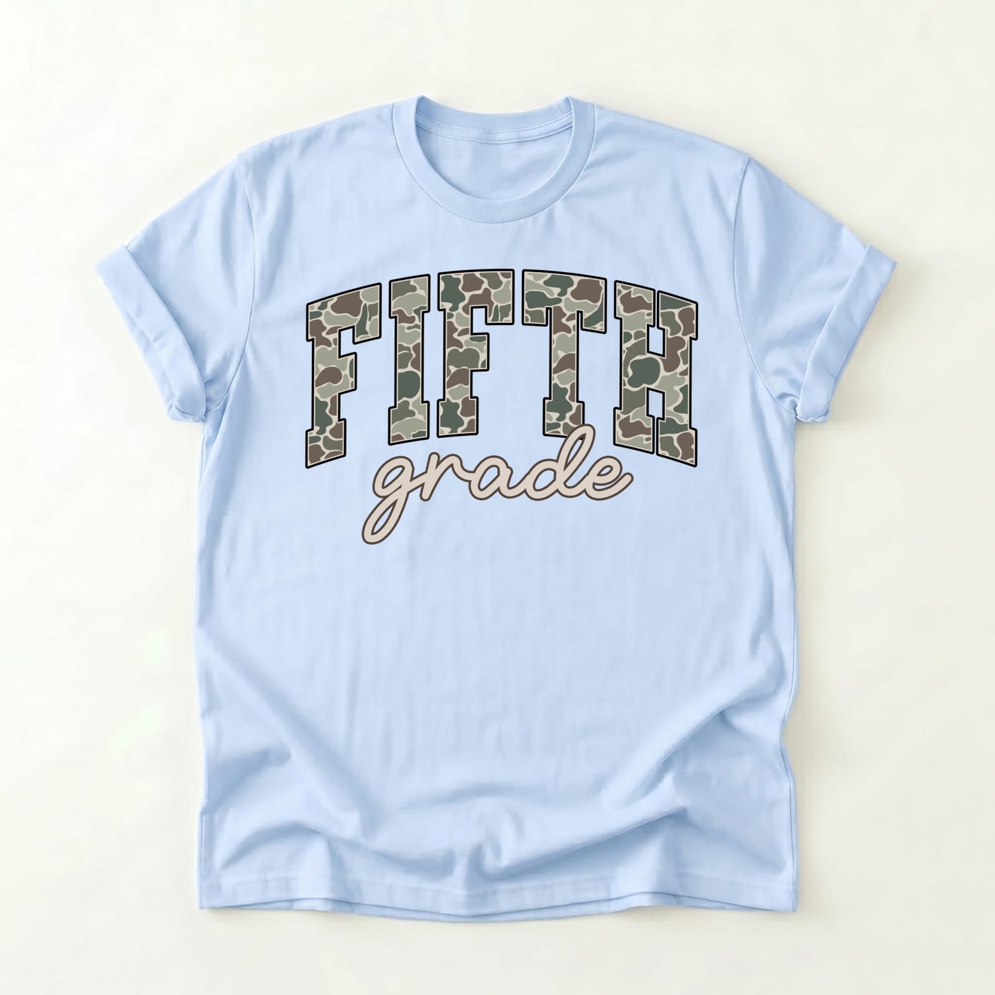 Camo Fifth Grade Shirt