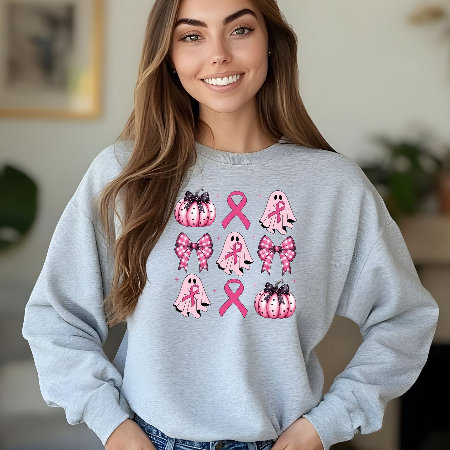 Breast Cancer Ribbon Coquette Bows