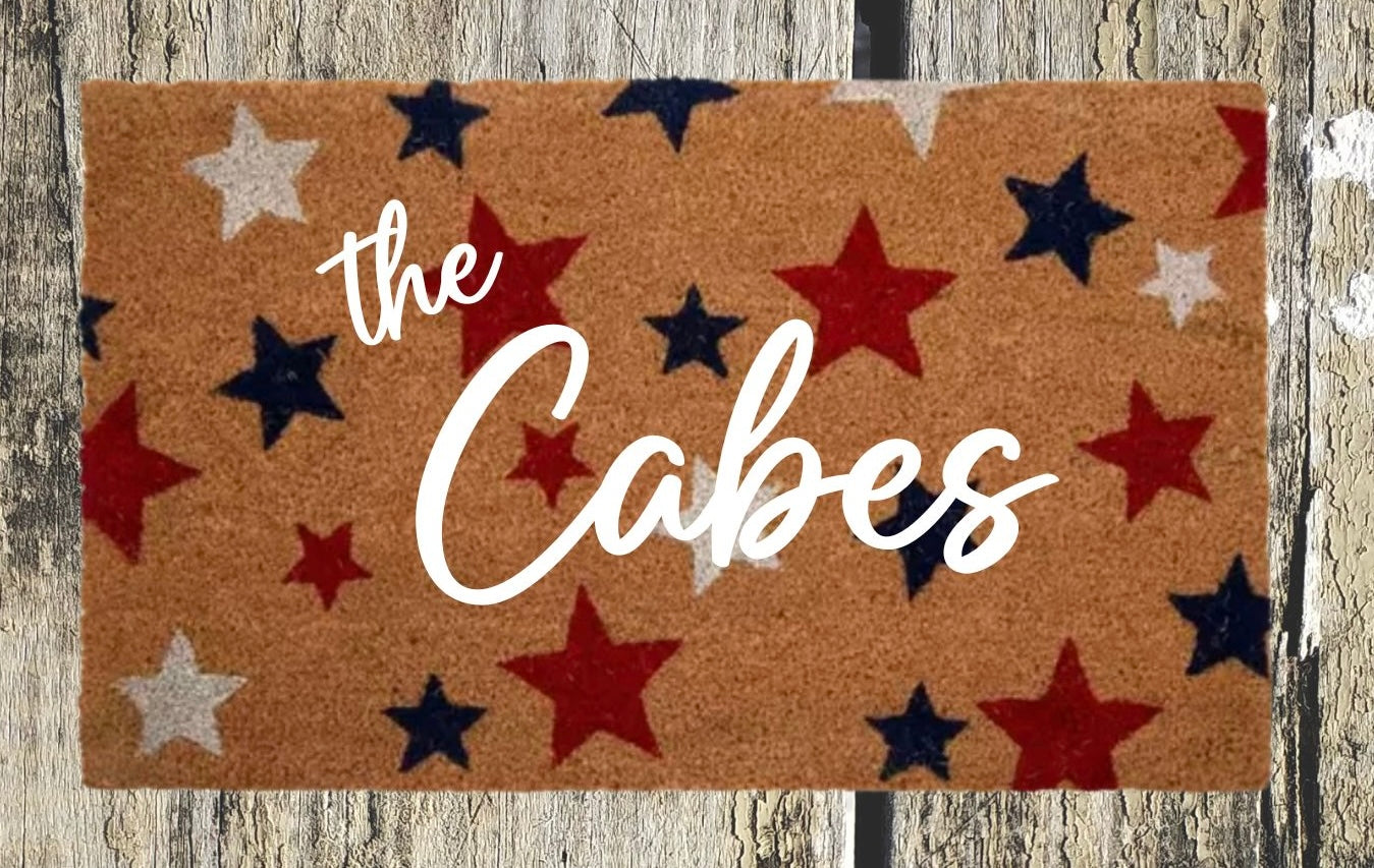 Custom 18x20 Patriotic Welcome Mat