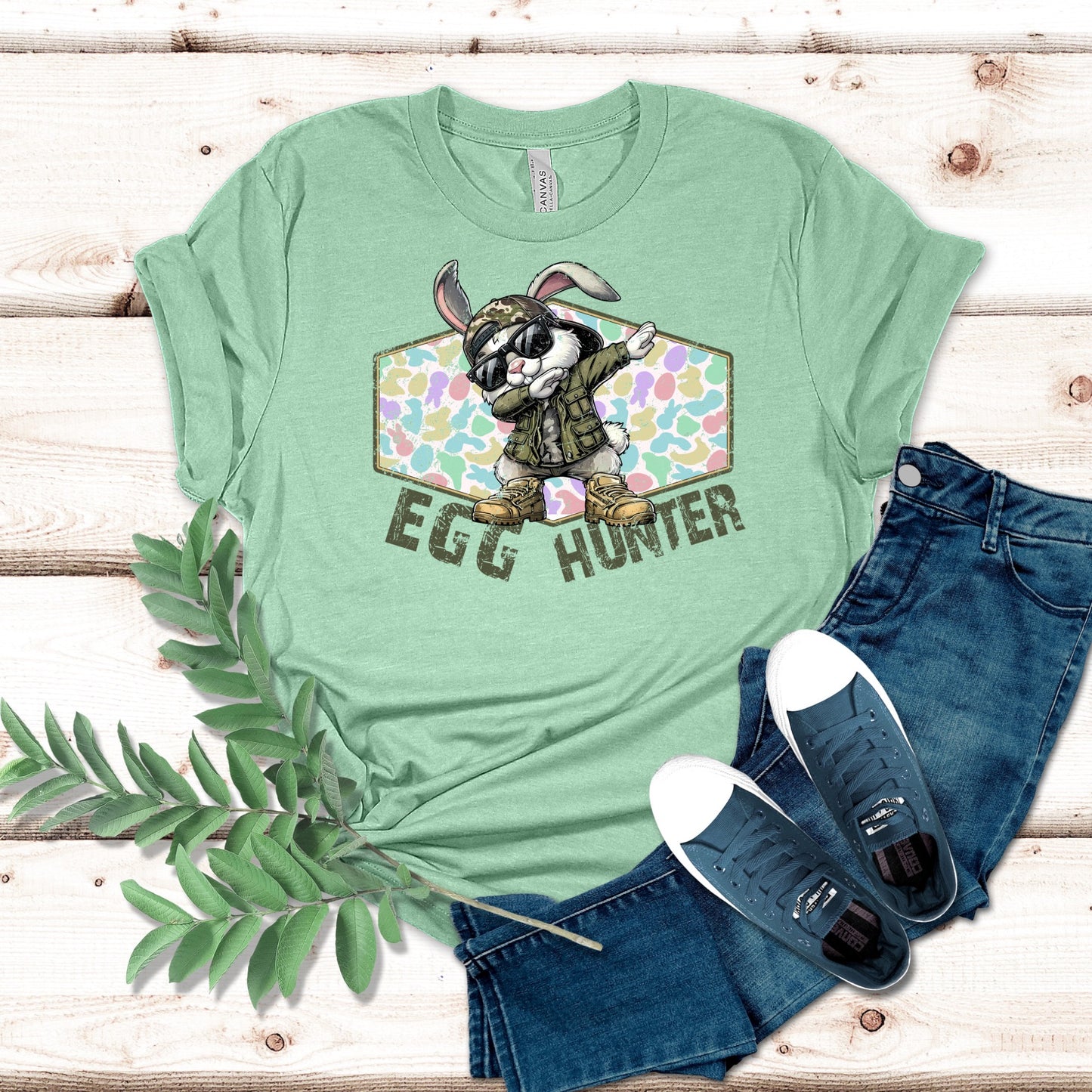 Egg Hunter Camo Easter Shirt