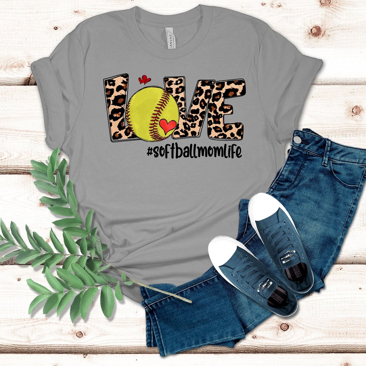 LOVE Softball Mom Life Shirt