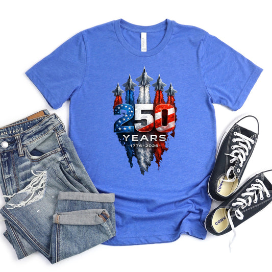 Patriotic 250 Years Jet Shirt