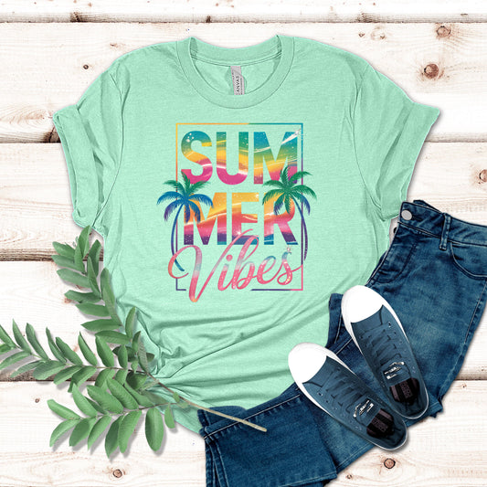 Summer Vibes Palm Tree Shirt