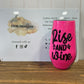 Rise and Wine Leopard Glitter Tumbler (Ready to Ship)