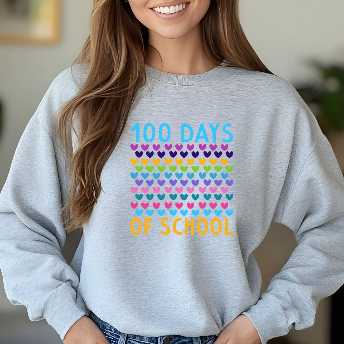 100 Days of School Hearts