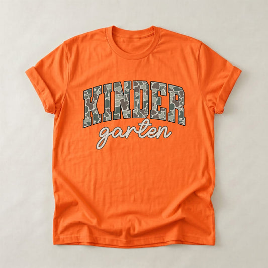 Camo Kindergarten Shirt