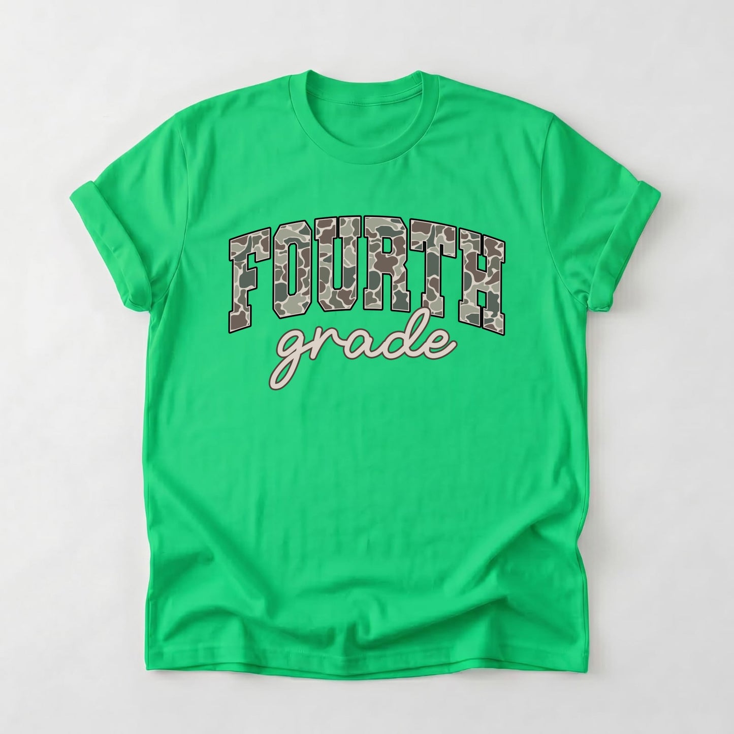 Camo Fourth Grade Shirt
