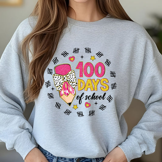 100 Days of School Pencil