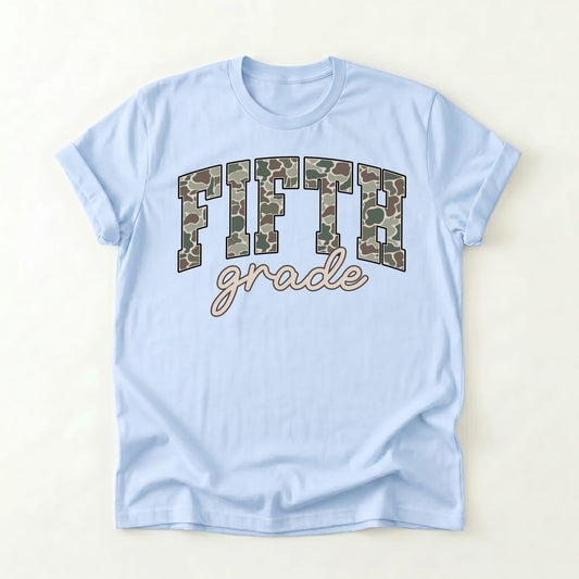 Camo Fifth Grade Shirt