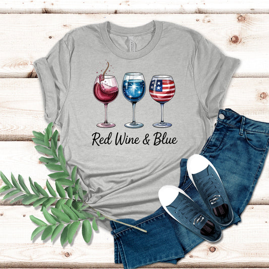 Red Wine & Blue Shirt