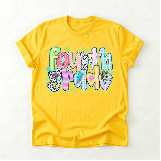 Doodle Fourth Grade Shirt