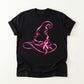 Pink Witches Hat Breast Cancer Awareness Shirt (Solid or Outline)