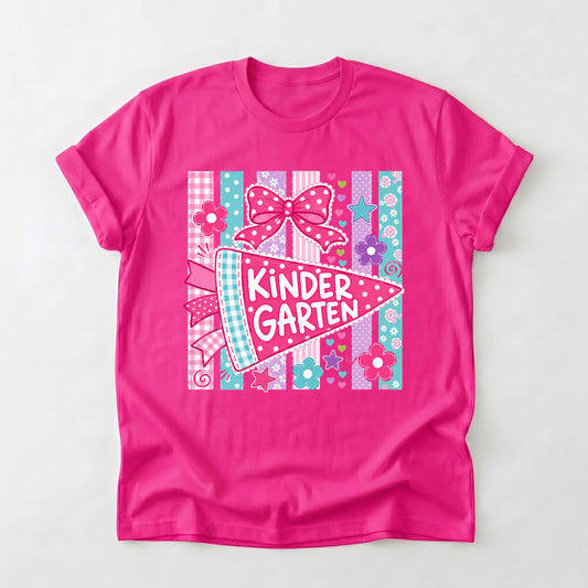 Striped Floral Flag Kindergarten Shirt