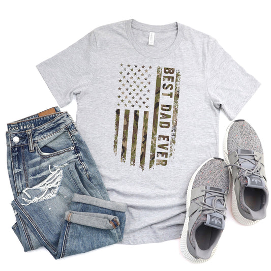 Best Dad Ever Camo T Shirt