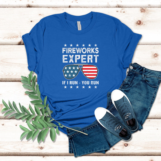Fireworks Expert Fourth of July Shirt