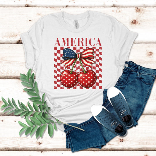 America Cherry Checkerboard Shirt