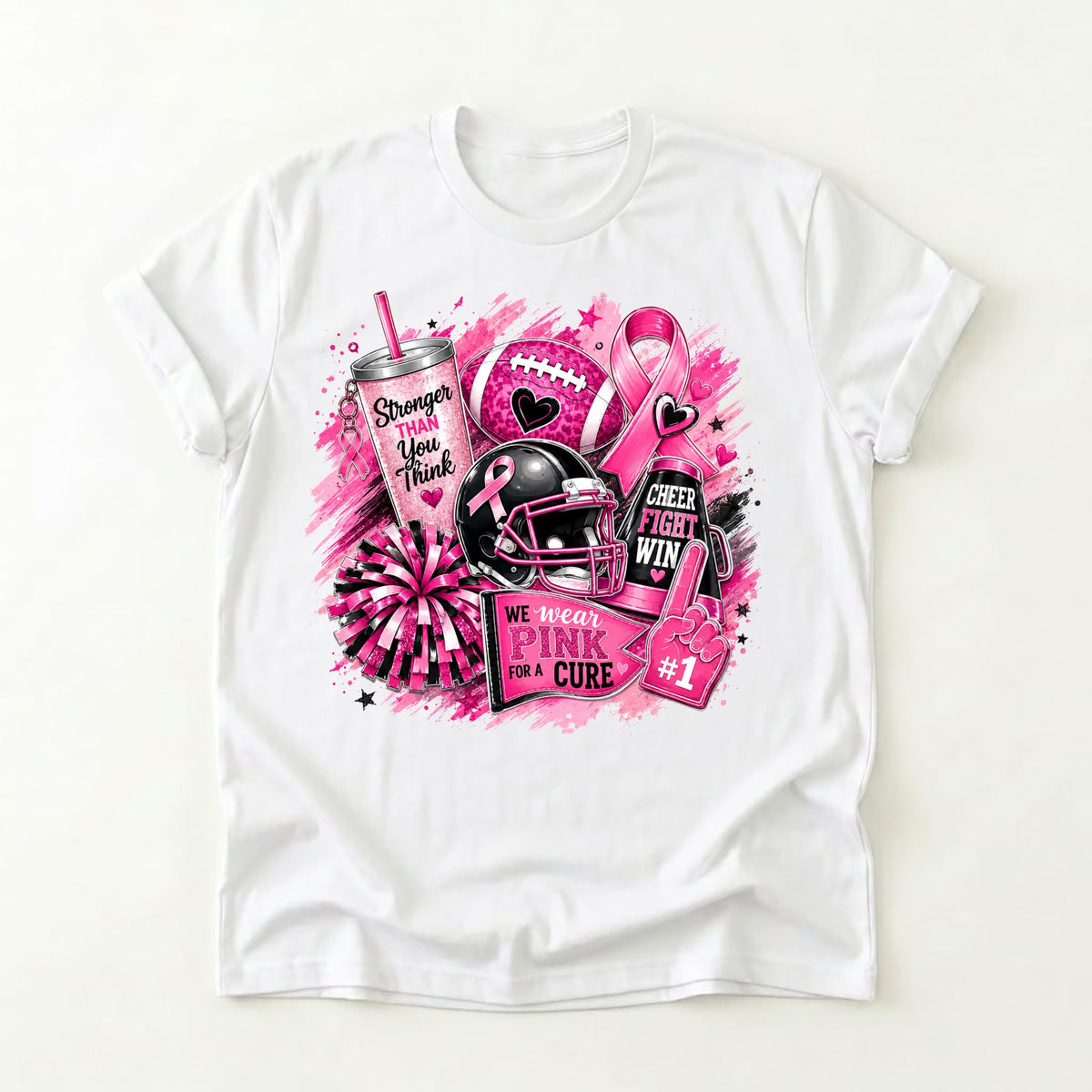 We Wear Pink For A Cure Shirt