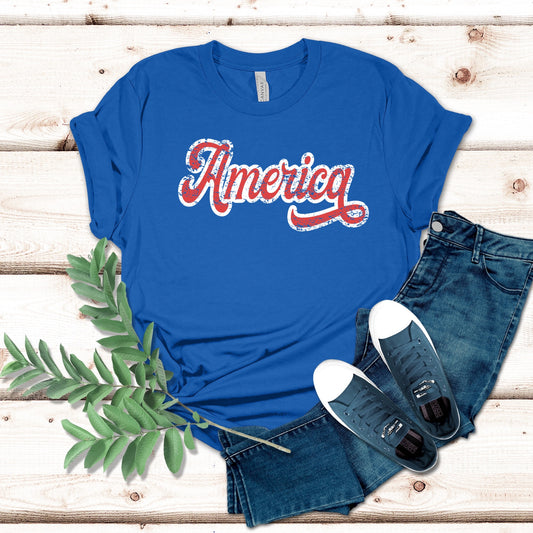 Distressed America Patriotic Shirt