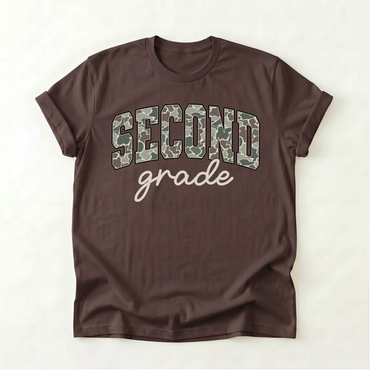 Camo Second Grade Shirt