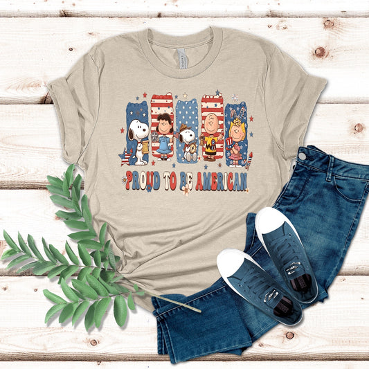 Proud To Be American Peanuts Shirt