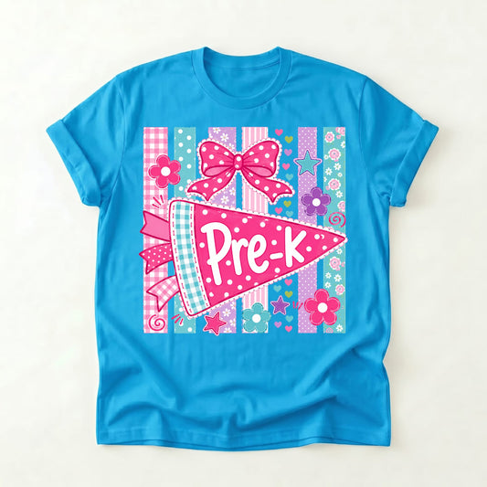 Striped Floral Flag Pre-K Shirt