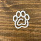 Single Jumbo Paw Print Paper Clip/Bookmark