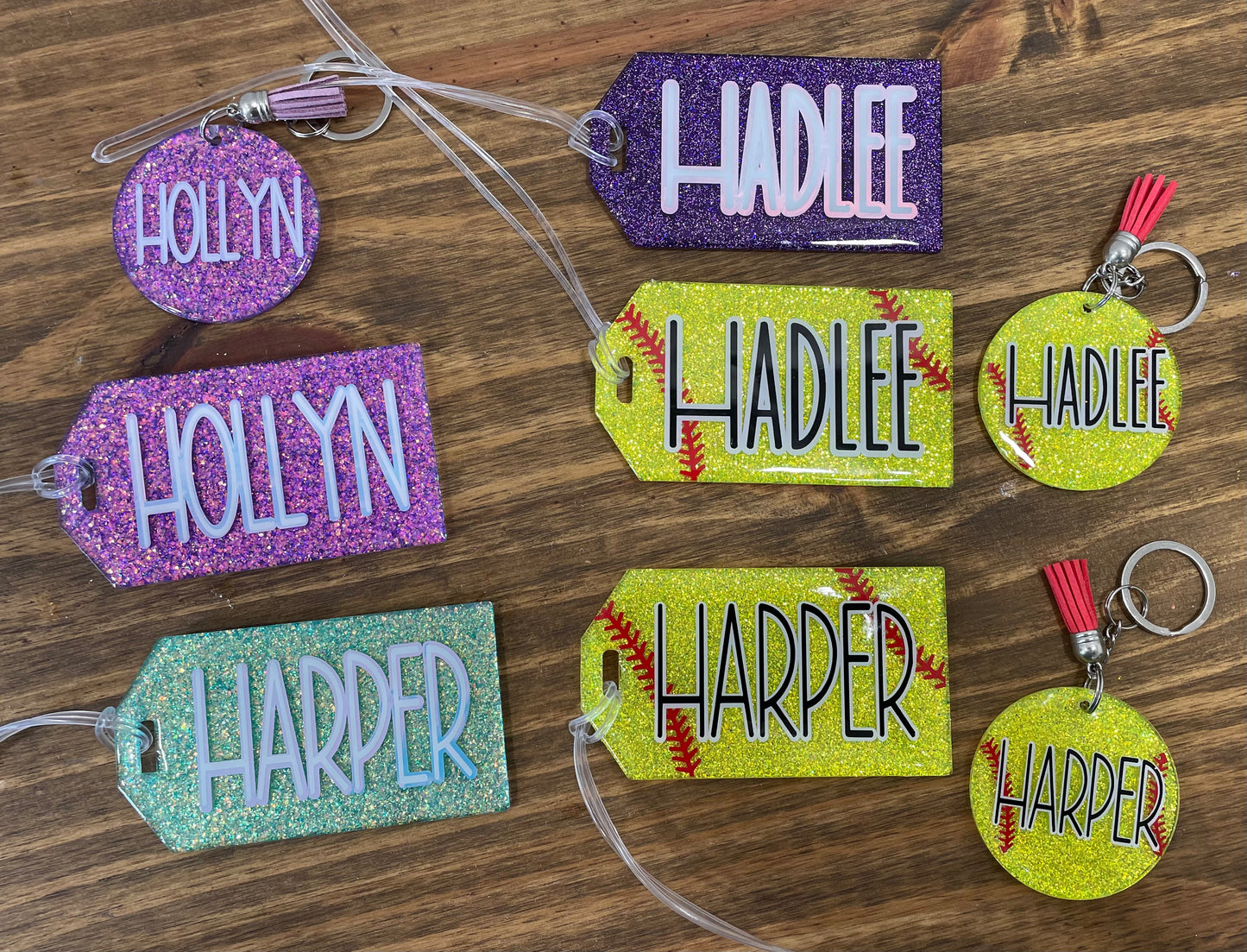 Customizable Acrylic Luggage Tags