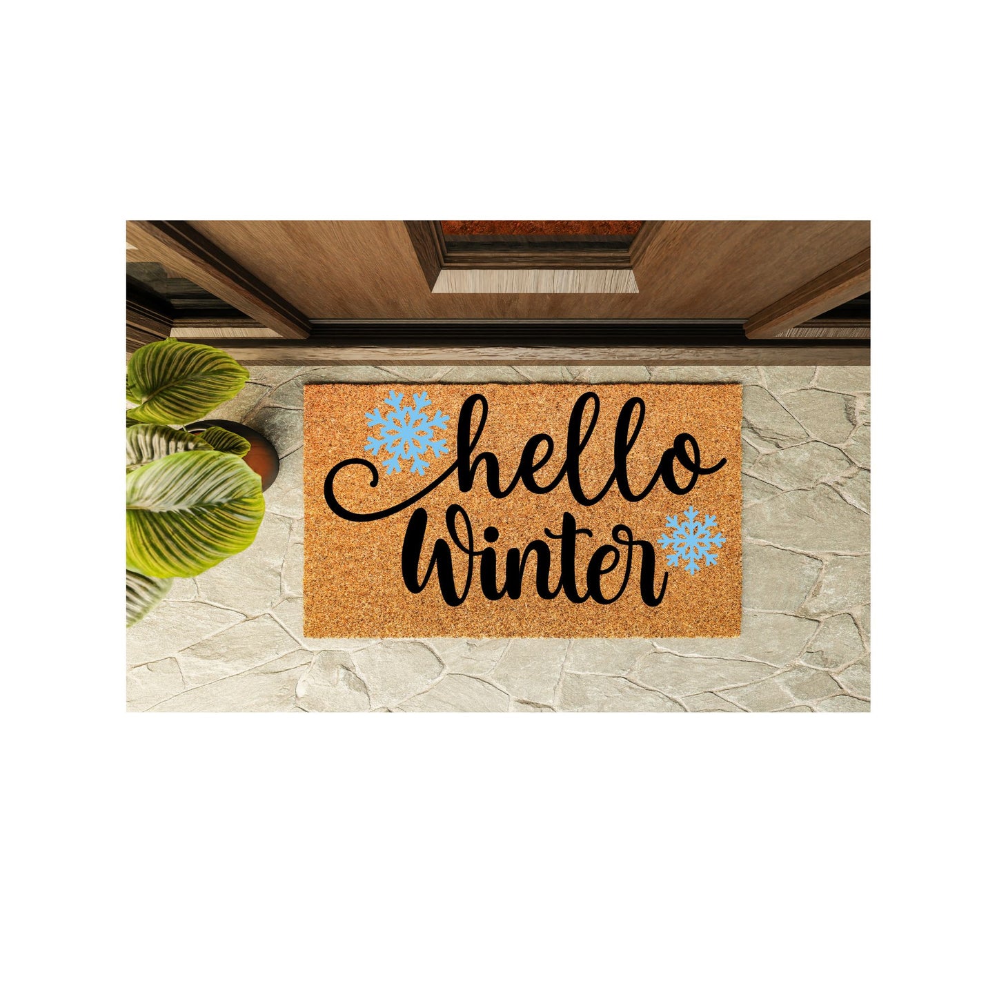 Hello Winter Welcome Mat