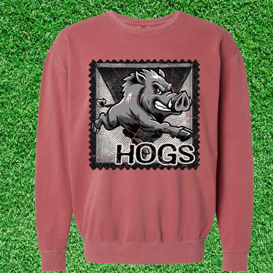 Hogs Stamp Sweatshirt