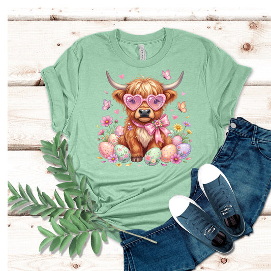 Highland Cow Easter Shirt