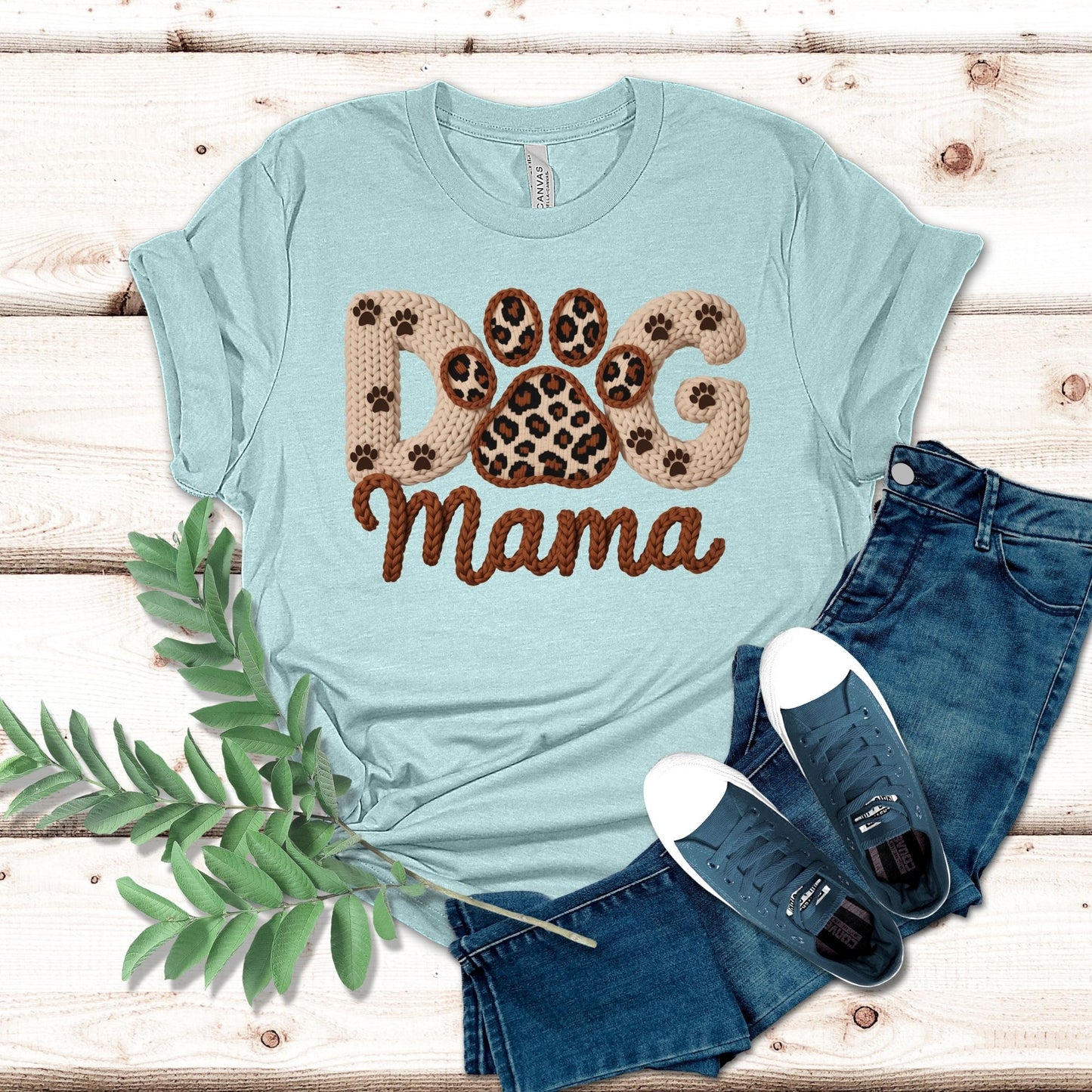 Faux Yarn Dog Mama Shirt