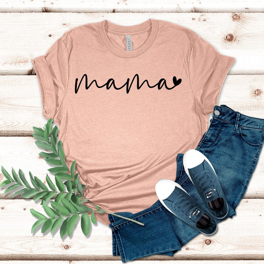 Script Mama with Heart Shirt