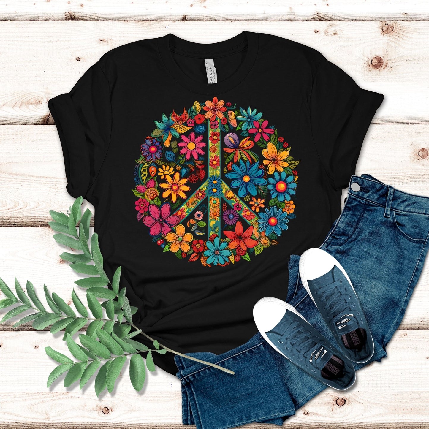 Floral Peace Sign Shirt