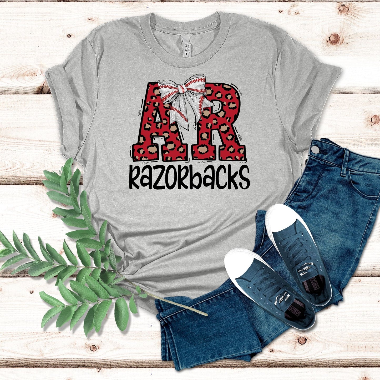 AR Razorbacks Shirt (with or without bow)