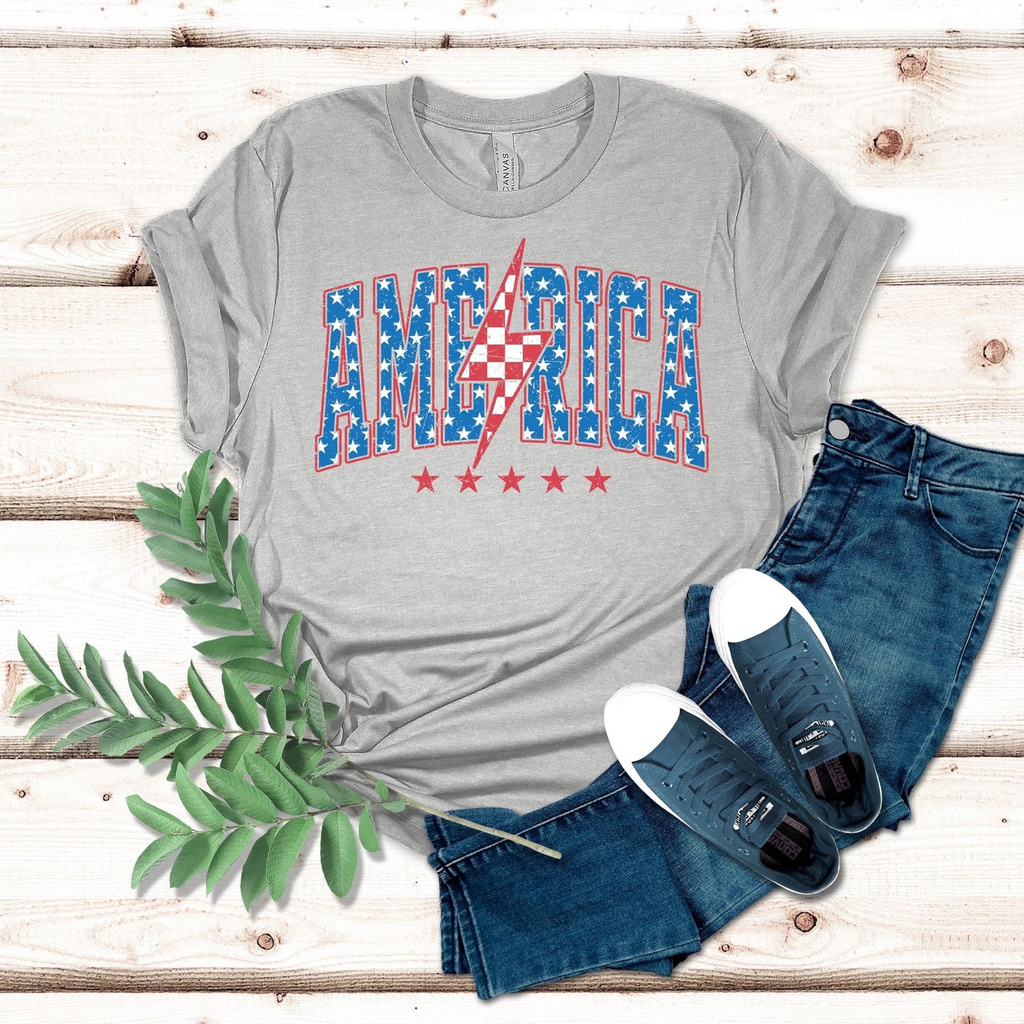 America Lightening Bolt Shirt