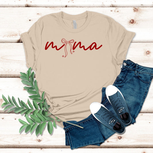 Script Mama w/Bow Shirt