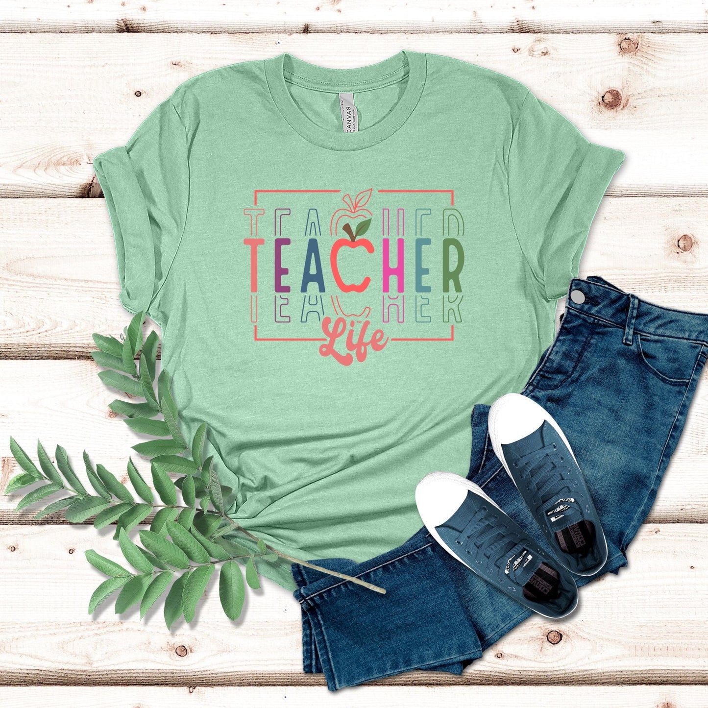 Stacked Teacher Life Shirt