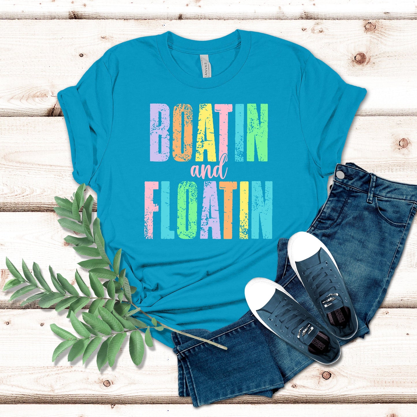 Boatin’ and Floatin’ Neon Block Shirt