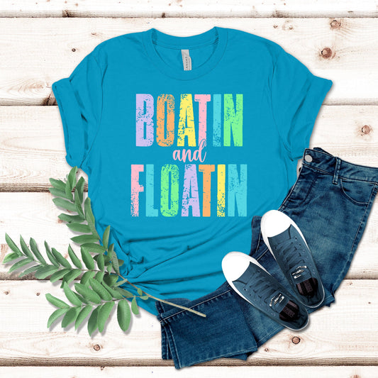 Boatin’ and Floatin’ Neon Block Shirt