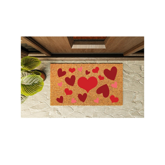 Hearts Welcome Mat