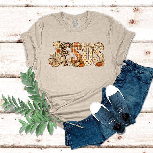 Jesus Fall Patchwork Shirt