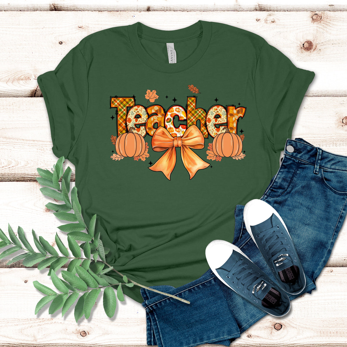 Fall Teacher Shirt with Bow