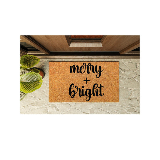 Merry & Bright Welcome Mat