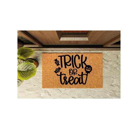 Trick or Treat Welcome Mat