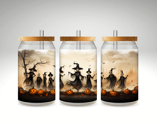 Witches 16 oz Glass Can (RTS)